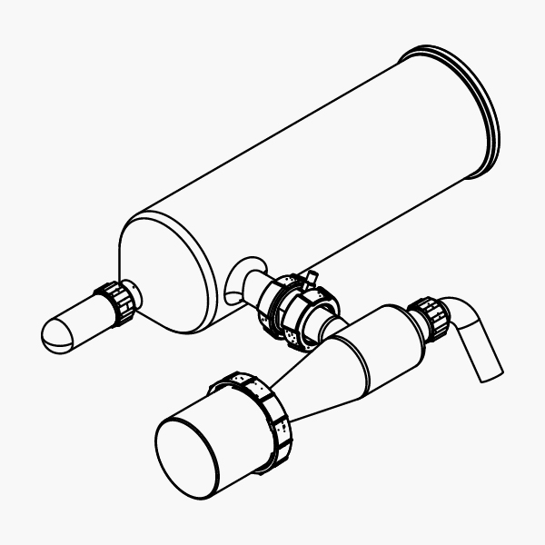 Glass set for Mini Spray Dryer S-300, complete